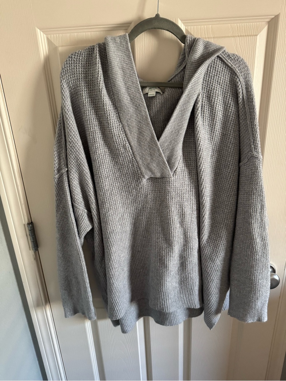 aerie V-Neck Hooded Sweater